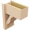 Ekena Millwork 8-in W x 14-in D x 18-in H Funston Block Rough Cedar Woodgrain TimberThane Outlooker, Primed Tan OUTUR080X14X18FST44RCPR - alternate 6